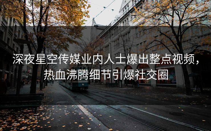 深夜星空传媒业内人士爆出整点视频，热血沸腾细节引爆社交圈